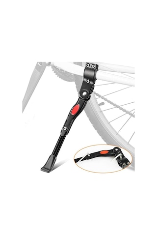 Bisiklet Ayarlı Arka Sehpa Ayak 24/26 Jant Alüminyum Z-20 Siyah