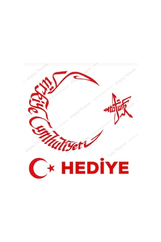 Ay Yıldız Türkiye Cumhuriyeti Sticker Atatürk Sticker Oto Sticker