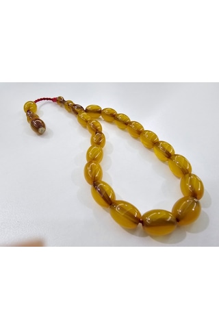 Zeyzun Usta İmzalı Bilek Boy Efe Maskot Sıkma Kehribar Tespih 15 29860579