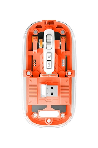 Cbtx Kablosuz Type-C Manyetik Üç Modlu Şeffaf Mouse