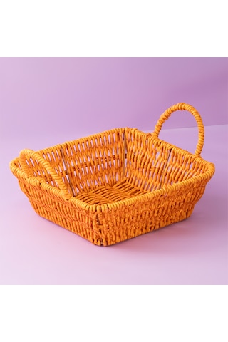 Porsima 303a 3lü Düzenleyici Kare Hasır Sepet Seti Ekmeklik Sepet