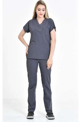 Gri Hemşire Takım Unisex