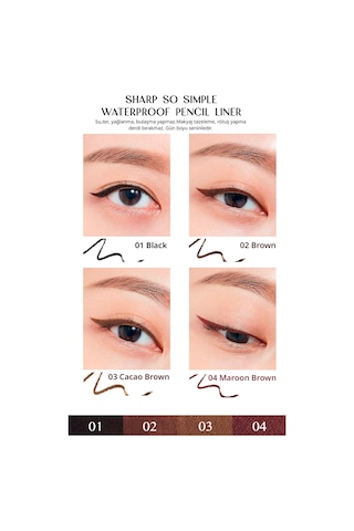 Clio Sharp So Simple Waterproof Pencil Liner 02 Brown