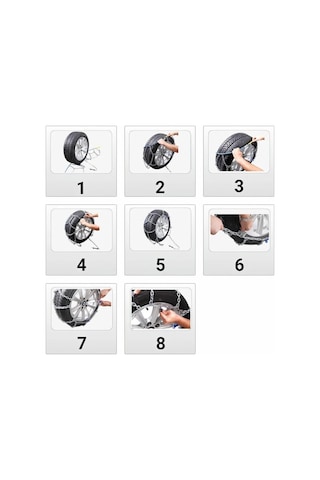 Oto Lastik Kar Zinciri 235/45/r18 4x4 Tipi Binek Suv Minibüs Takmatik Kolay Montaj