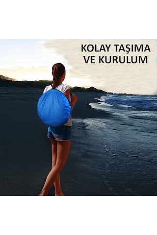 Valkyrie Kamp Outdoor Wc Duş Xl Giyinme Çadırı İç Astarlı 190x150x150 Fotoğraf Prova Kabini Büyük Boy Mavi Mavi