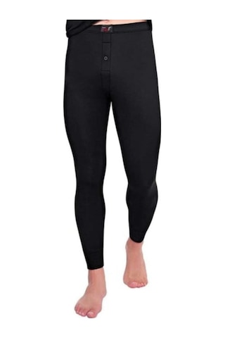 Tutku Elit Erkek Siyah Termal Tayt İçlik Siyah