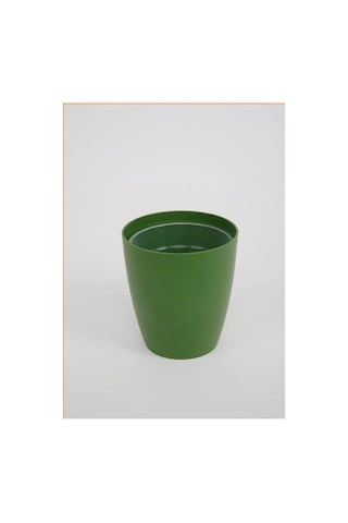 Dekoratif Koyu Yeşil Orkide Saksısı - 4 Adet Set - 12 Pot Üretim Saksısına Uygun