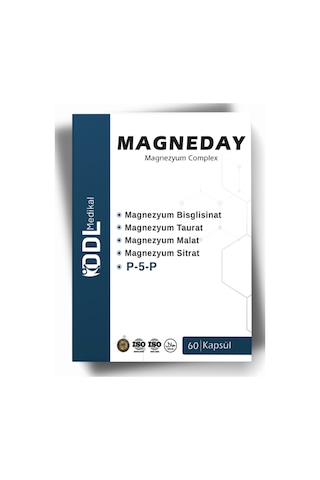 Magneday Magnezyum Complex 60 Kapsül