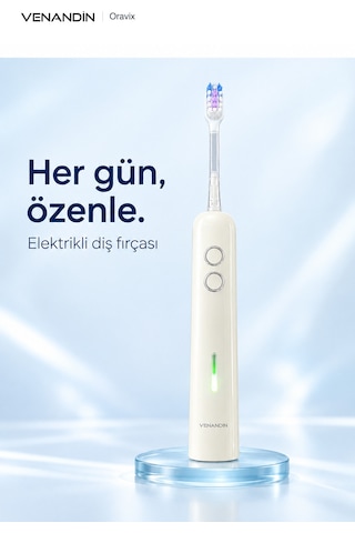 Vn/rv-001 Oravix Şarjlı Elektrikli Diş Fırçası 2000 Mah, Type-c, Ipx7, 3 Mod X 3 Yoğunluk, 3 Başlıklı - Beyaz Vn/rv-001 Oravix Şarjlı Elektrikli Diş Fırçası 2000 Mah, Type-c, Ipx7, 3 Mod X 3 Yoğunluk, 3 Başlıklı - Beyaz