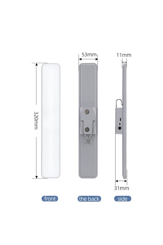Kumandalı - Zaman - Işık Gücü Ayarlı Metal Askılı - Usb Şarjlı Lamba Fener 20smd Led Çok Renkli
