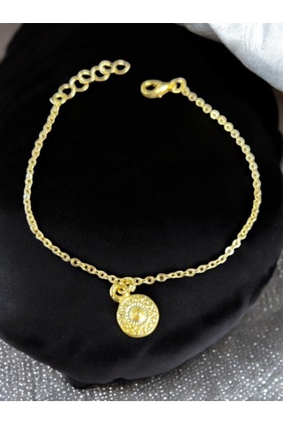 Kadın Altın Kaplama Gold Bileklik Pramit Minimal Bileklik Gold