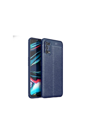 Realme 7 Pro Kılıf Zore Niss Silikon Kapak Lacivert