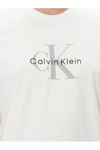 Calvin Klein Ss Hero Monologo Tee 20s-8555 Brilliant White