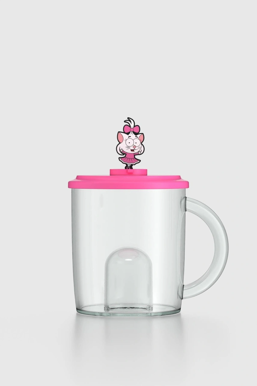 Renga Joy Kral Şakir Canan Figürlü 250 Ml Kulplu Tritan Bardak 222038 Pembe Pembe