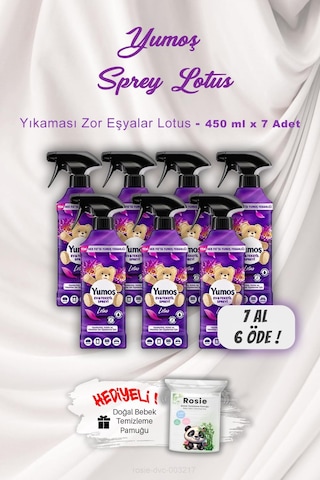 7 Al 6 Öde Yumoş Ev Ve Tekstil Spreyi Lotus 450 Ml Rosıe Hediyeli Tekli