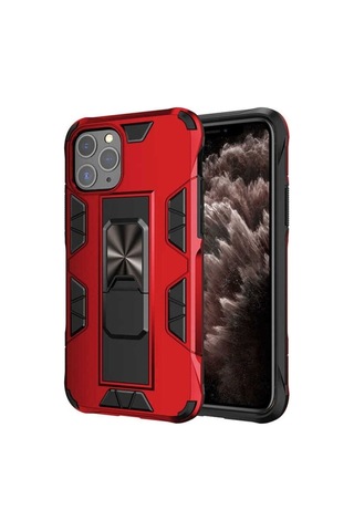 Apple Uyumlu iPhone 11 Pro Kılıf Zore Volve Kapak Kırmızı