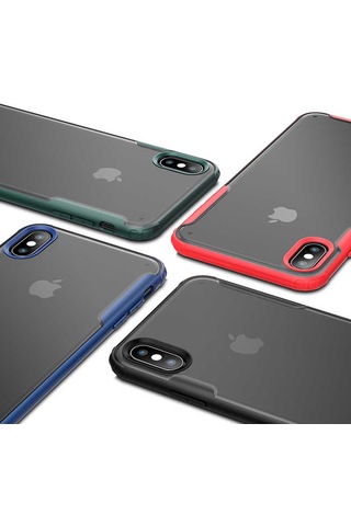 Apple Uyumlu iPhone X Kılıf Zore Volks Kapak Siyah