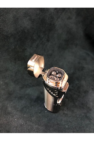 En Gerçek Metal 4 Pürmüzlü Roket Alevli Çelik Çakmak