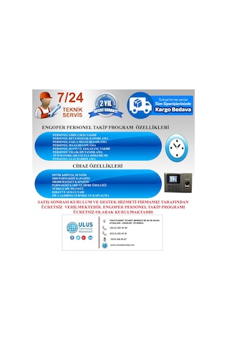 Bataryalı Parmak İzi Kart Okutma Ve Şifre Personel Takip Sistemi