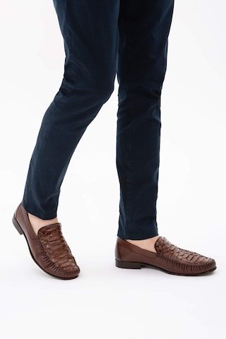 Tamer Tanca Erkek Hakiki Deri Taba Loafer Ayakkabı 537 3089 Erk Ayk Y22 Taba Yln/taba Akd Taba
