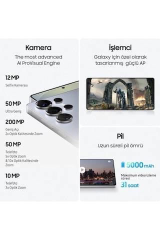 Samsung Galaxy S25 Ultra 512 GB 12 GB Mavi Titanyum (Outlet)
