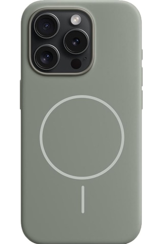 Bikapak Magsense Apple Uyumlu iPhone 16 Pro Titanyum Gri Kapak Titanyum