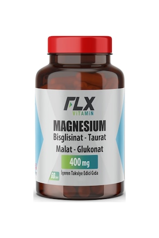 Flx Magnezyum Elementleri Complex 400 MG  60 Tablet