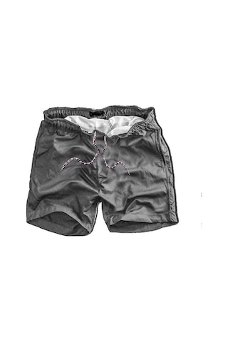 Alaska The Last Frontier Slim Fit Su Itici Kumaş Fileli Deniz Şortu---gri--- Gri