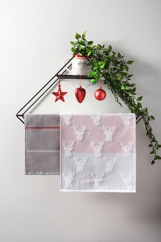 Prımula 30x50 Yılbaşı Christmas Yeni Yıl Temalı 2'Li Havlu Seti