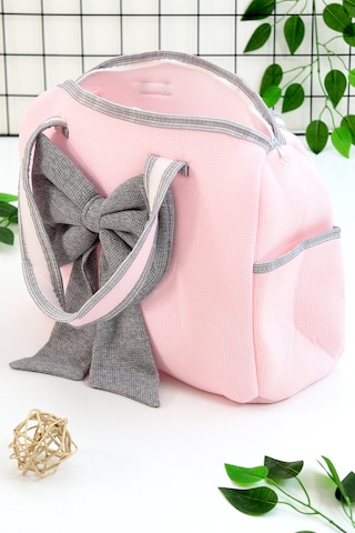 Kız Bebek Süslü Puset Kundak Battaniye Bebek Çanta Anakucağı Seti Stl6958 Pembe