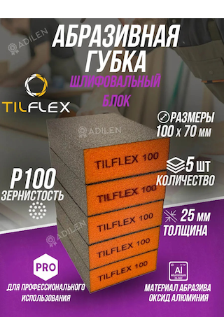 Tılflex Zımpara Süngeri Tılflex Zımpara Bloğu P100 5 Adet 305468358