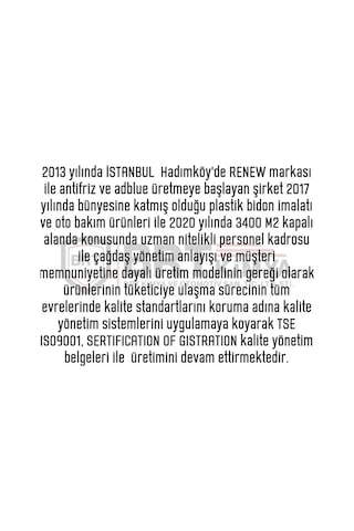 Renew SCR Blue 5 Lt Euro 4, Euro 5, Euro 6 SCR'li Dizel Araç Sıvı