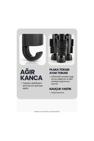70 Cm Profesyonel Telefon Kamera Tutucu Çantalı Tripod Su Terazili 3 Ayaklı Tripod