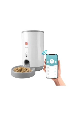 Swapp Sl-21 Otomatik Yem Kabı 2.6l Kapasite 720p Kamera Kedi Köpek Besleyici