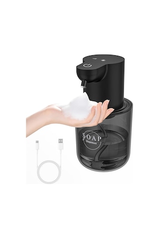 Xiaaokeji Otomatik Sabunluk, Otomatik Sabunluk Duvara Monte, Siyah Siyah