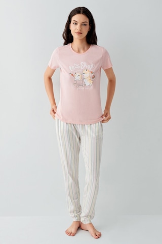 Arnetta Kadın Pembe Pijama Takım Ar3571-s-v1 Pembe