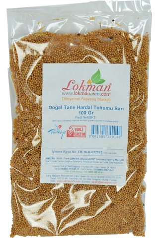 Lokman Avm Hardal Tohumu Tane Doğal Sarı 100 G