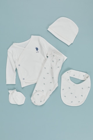 U.S. Polo Assn. U.s. Polo Assn. Erkek Bebek Krem Pijama Takım 50318266-vr071