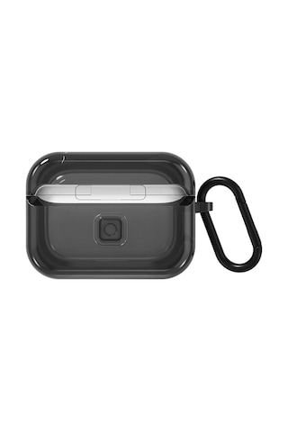 Airpods Pro 2 Uyumlu Kılıf Saydam Jelly Tasarımlı Youngkit Candy Serisi Kılıf Siyah