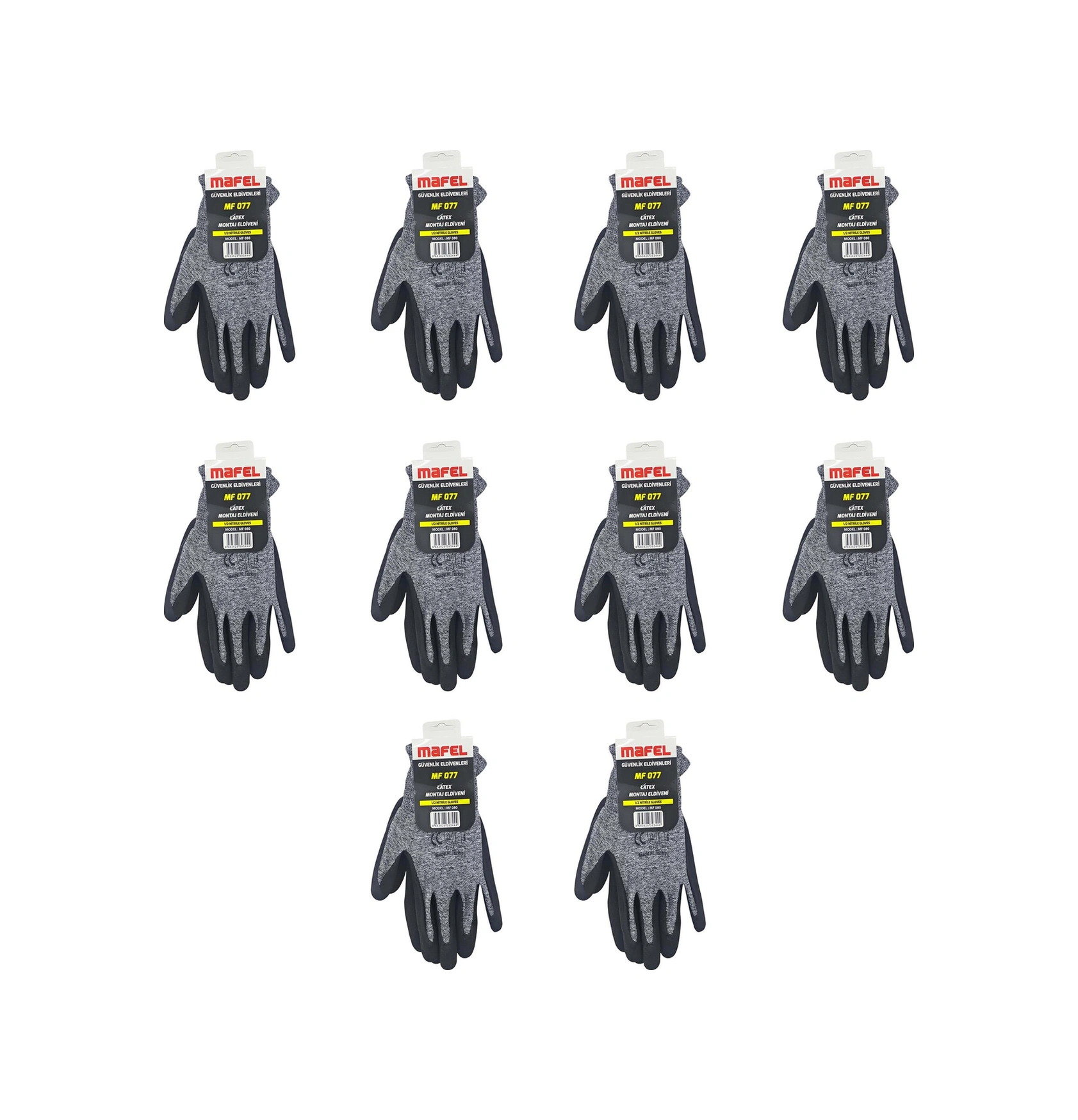 Mafel Mf-77 Nitril İş Güvenlik Eldiven - 10/xl - 10 Çift