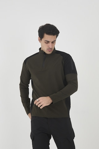 Camp Scoutland Camp138 Outdoor Tactical Su iticili Erkek Haki-Siyah Taktik Sweatshirt