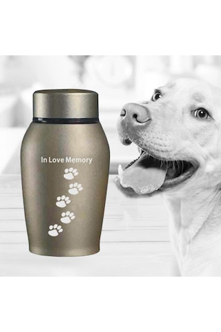 Homyl Evcil Hayvan Urns Anma Gevşek Anıt Hayvanlar Aureate Altın