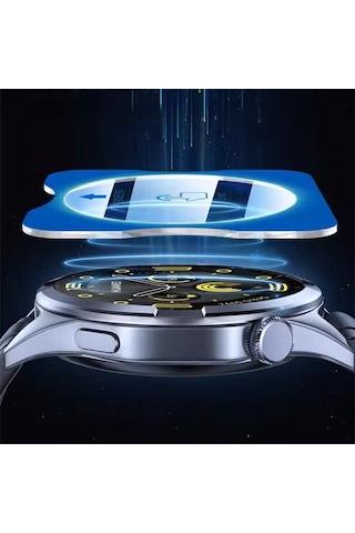 Huawei Watch Gt 6 46mm Kolay Uygulama Aparatlı Cam Ekran Koruyucu 01 41/42mm Değil