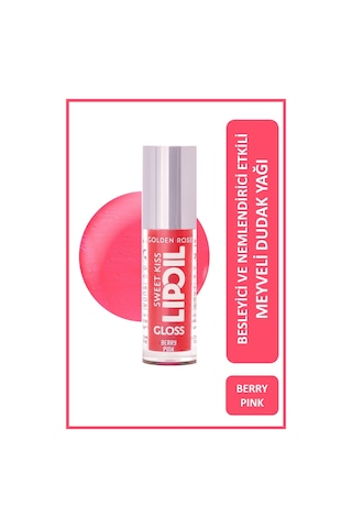 Golden Rose Sweet Kiss Rosehip Murumuru ve Jojoba Yağı İçeren Meyveli Dudak Parlatıcı Yağ 03