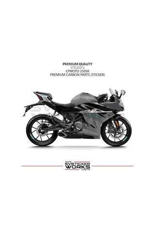 Cfmoto 250sr Sticker Karbon Folyo Kaplama Ön Kafa Yanı