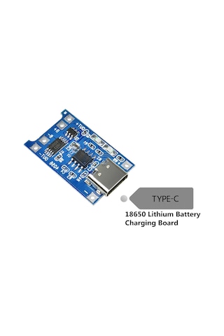 Robizstore TP4056 Korumalı Lityum Pil Şarj Devresi Type C Usb Batarya