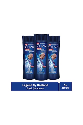 Clear Men Erling Haaland Kepeğe Karşı Etkili Şampuan 3 x 350 ML