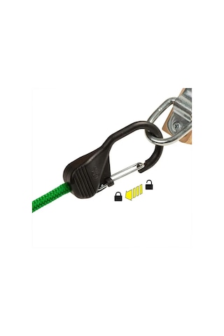 Nite Ize Slidelock Carabiner Bungee Gergi Lastiği / Kilitlenebilir Karabinalı Bungee Yük Sabitleyici Kırmızı- 61 Cm