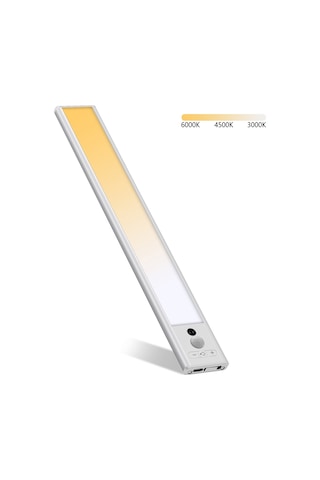 Üç Renkli Kısma Ve İnsan Algılama Işığına Sahip Beyaz 30 Cm Led Lamba - Perfet Diğer