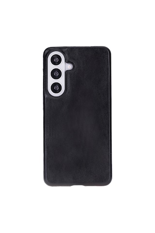 Samsung Uyumlu Galaxy S26 İçin Hakiki Deri Kılıf, El Yapımı İnce Telefon Kılıfı, Süet İç Yüzeyli Koruyucu Kapak, Kablosuz Şarj Uyumlu Siyah
